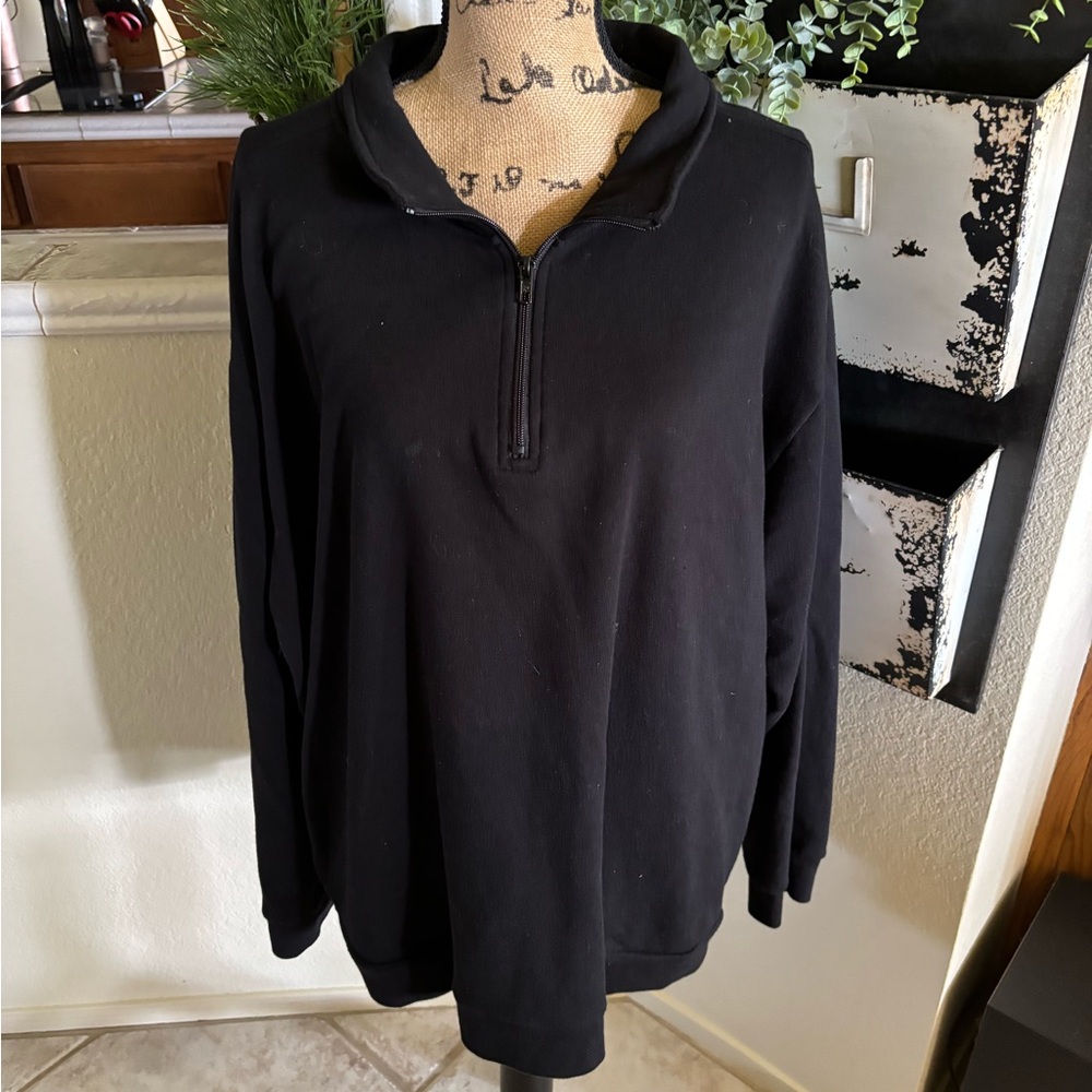 PINK Victoria's Secret Black Half-Zip Jacket